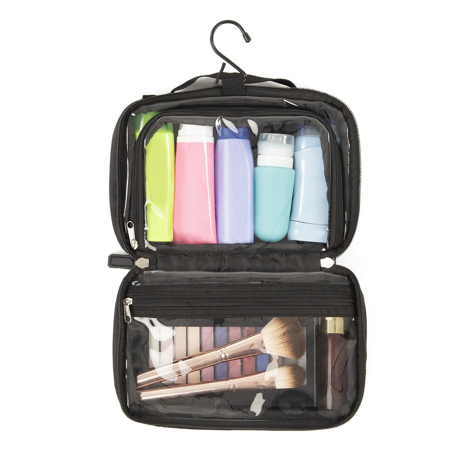 expert travel toiletry bag by expert travel Lermende Clear for Traveling, Large Toiletry Bag for Men. Hanging Dopp Kit/Travel kit/Clear Mens Bag/Unisex Bathroom Bag for Mens(Blue) : Beauty & Personal Care Friendly Transparent Cases (2) * Dimensions Away Extra Large Toiletry Bag