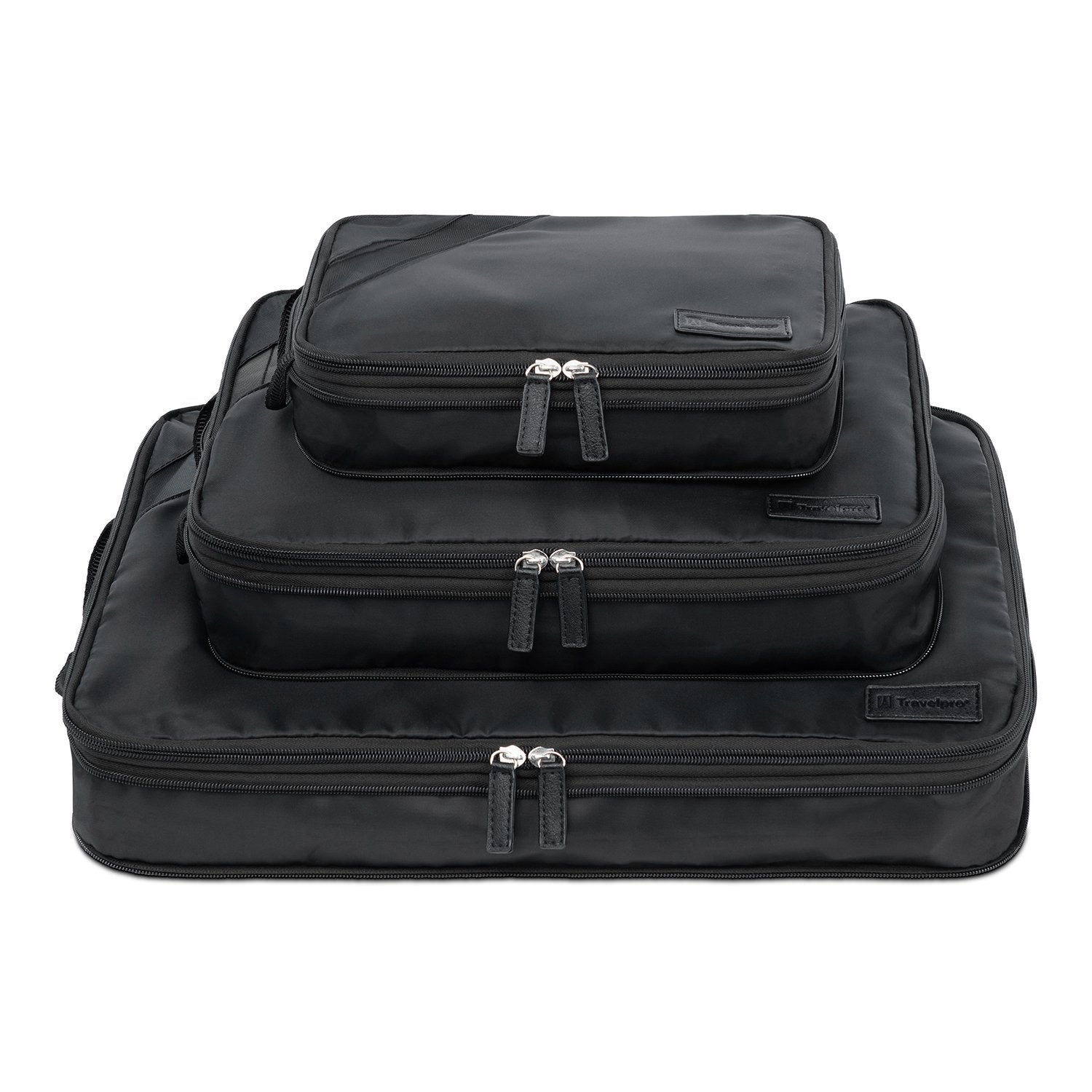 Set Di 6 Cubi Da Imballaggio Con Compressione - Organizer Da Viaggio Ultraleggero, Per Valigia E Zaino, Nero