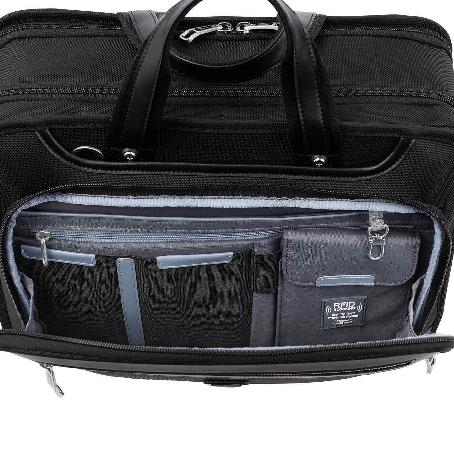 Travelpro Platinum Elite Expandable Business Brief, Shadow Black