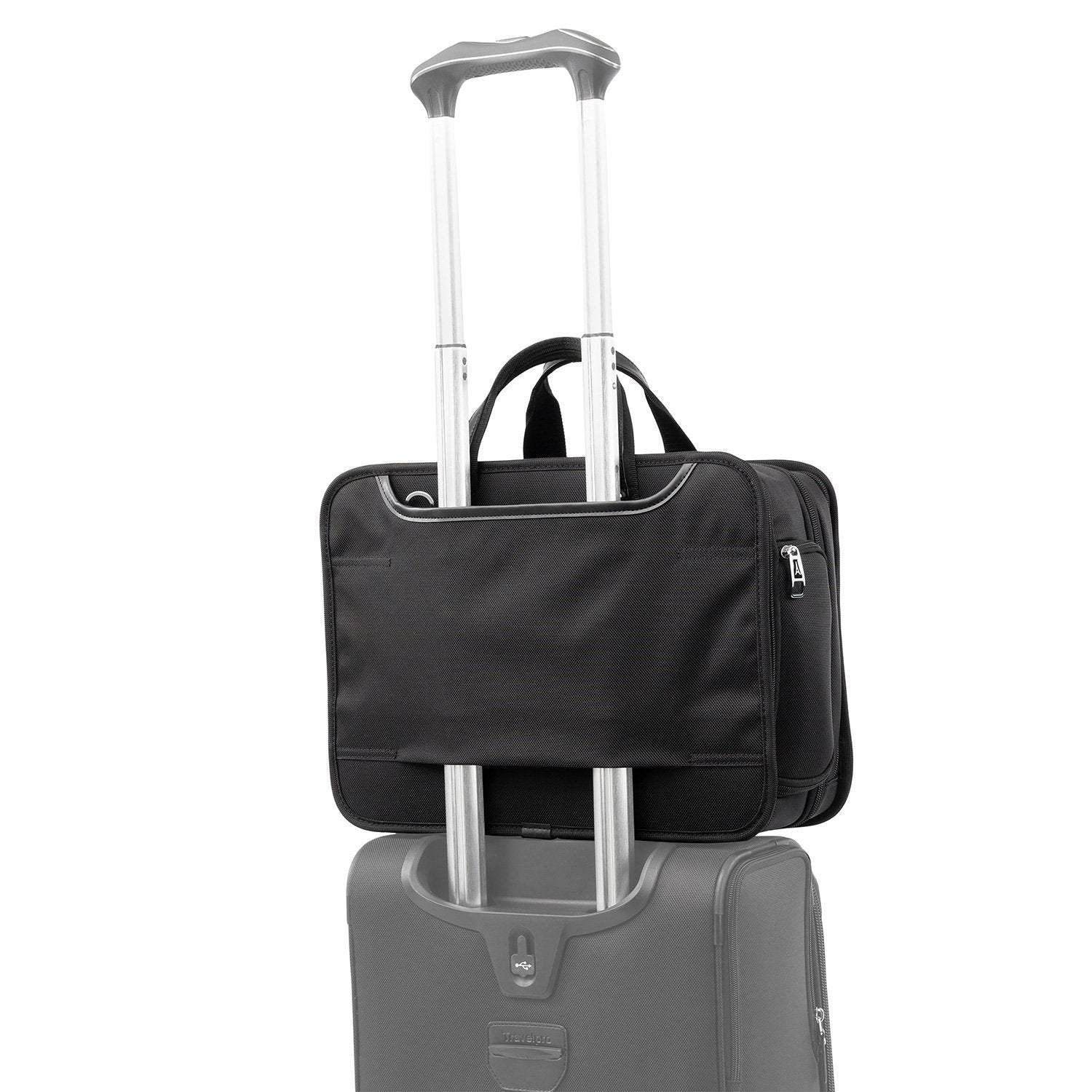 Travelpro Platinum Elite Expandable Business Brief, Shadow Black