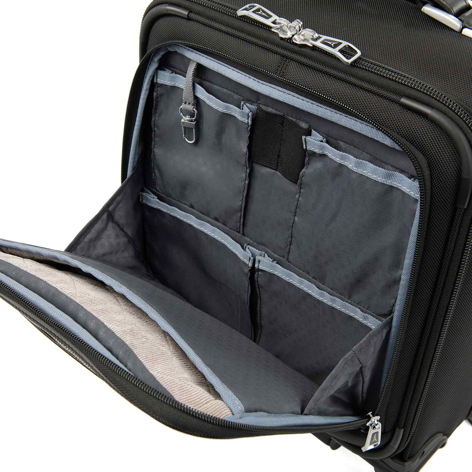 Travelpro Platinum Elite Carry-on Spinner Tote, Shadow Black