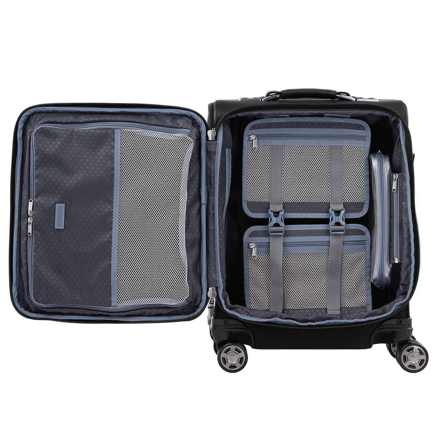 Travelpro Platinum Elite International Expandable Carry-On Spinner, Shadow Black