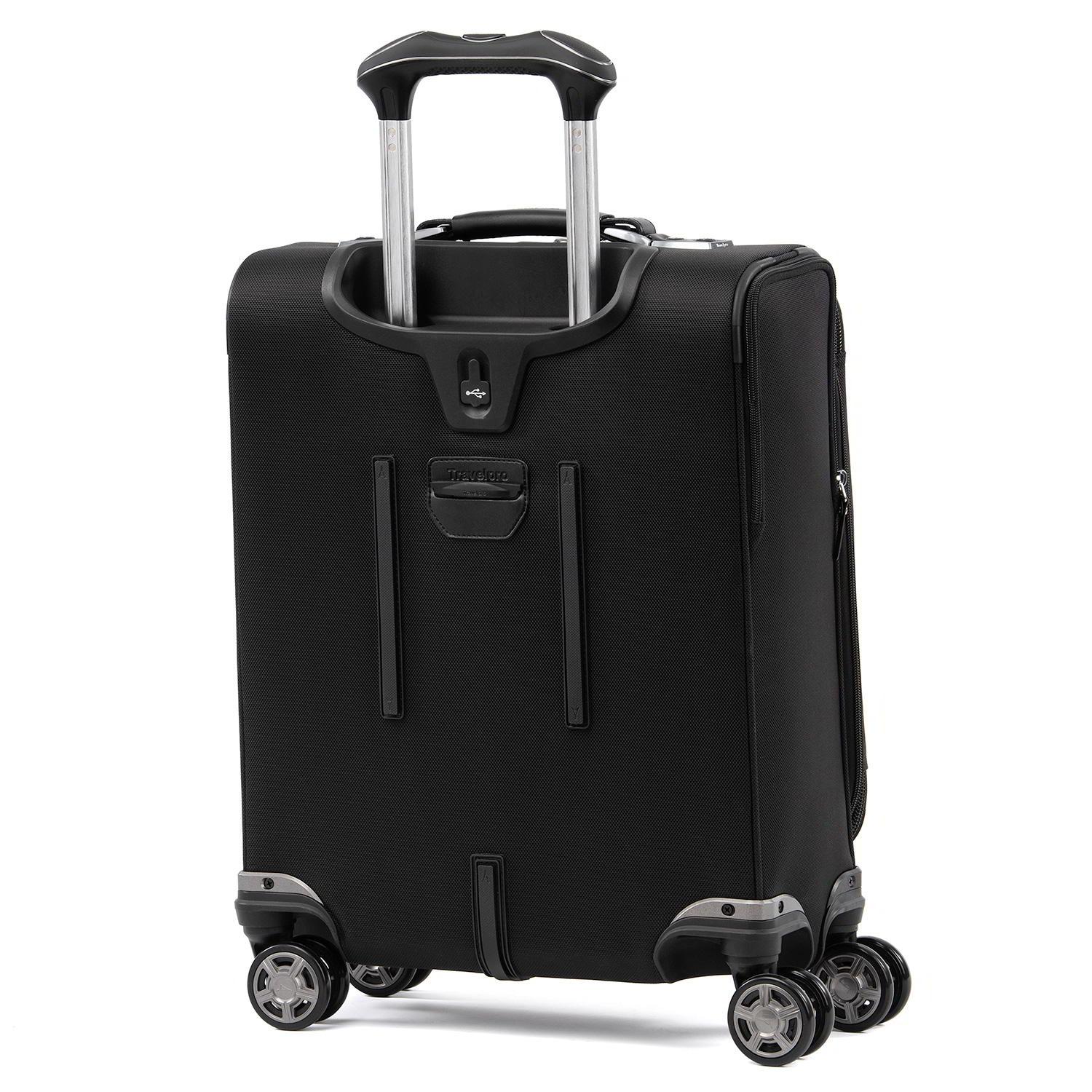 Travelpro Platinum Elite International Expandable Carry-On Spinner, Shadow Black
