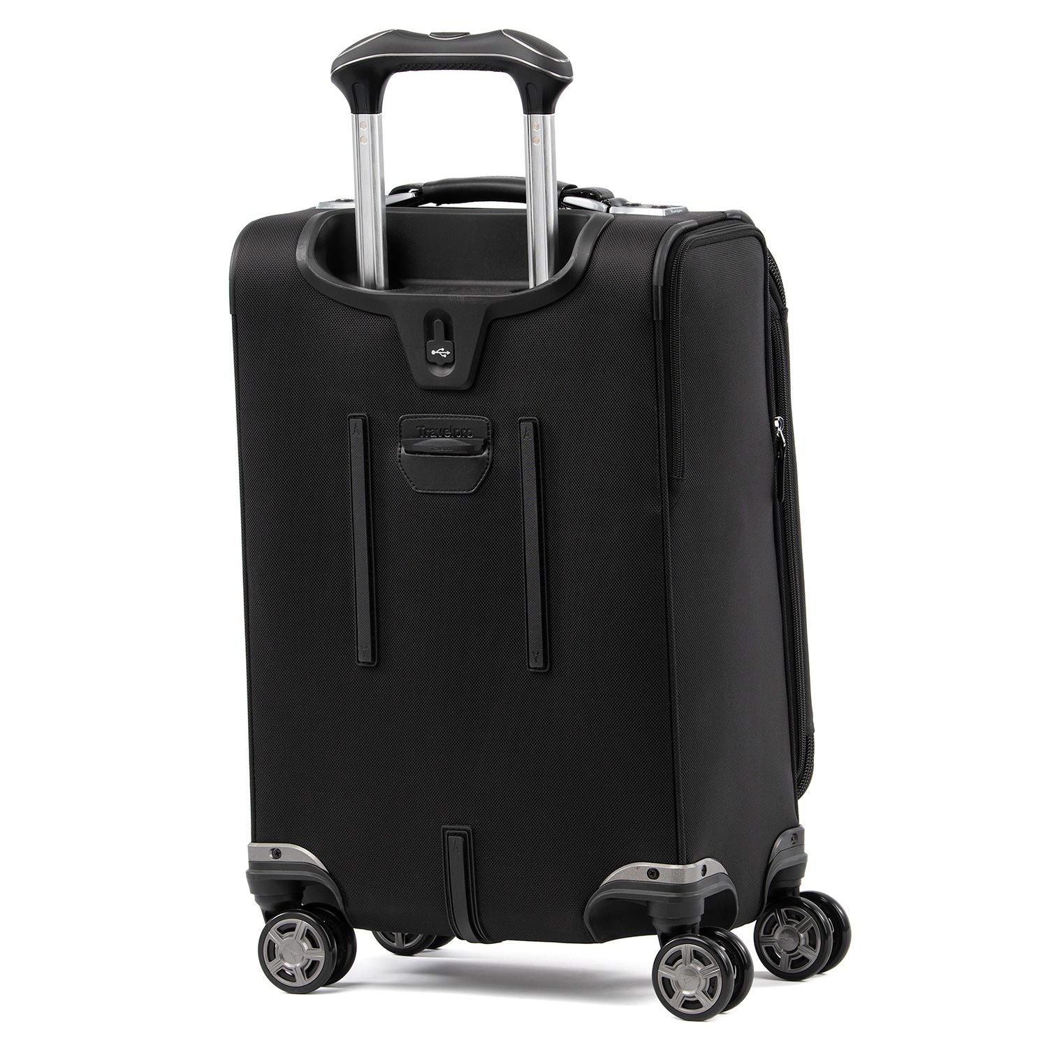 Travelpro Platinum Elite 20” Expandable Business Plus Carry-On Spinner, Shadow Black