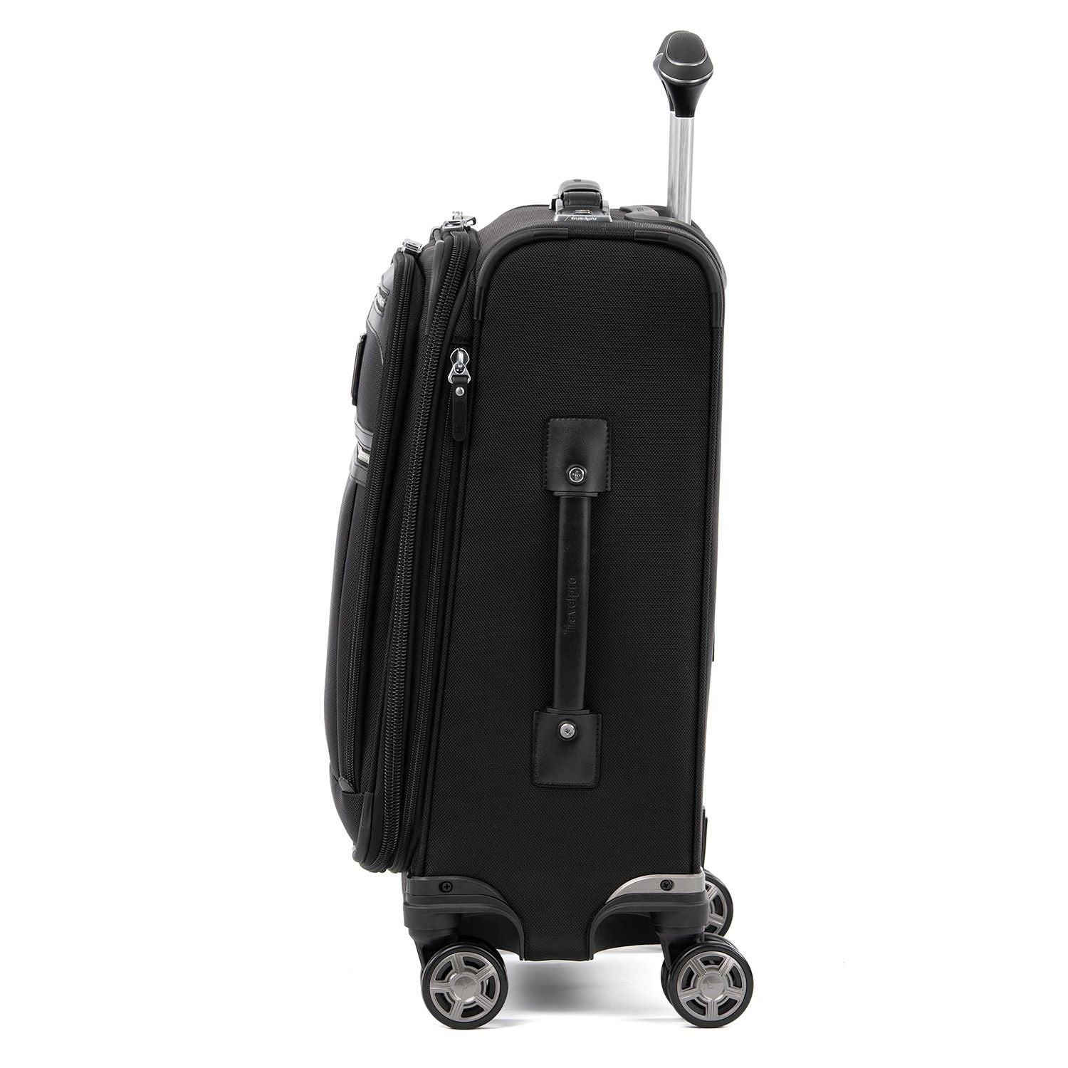 Travelpro Platinum Elite 20” Expandable Business Plus Carry-On Spinner, Shadow Black