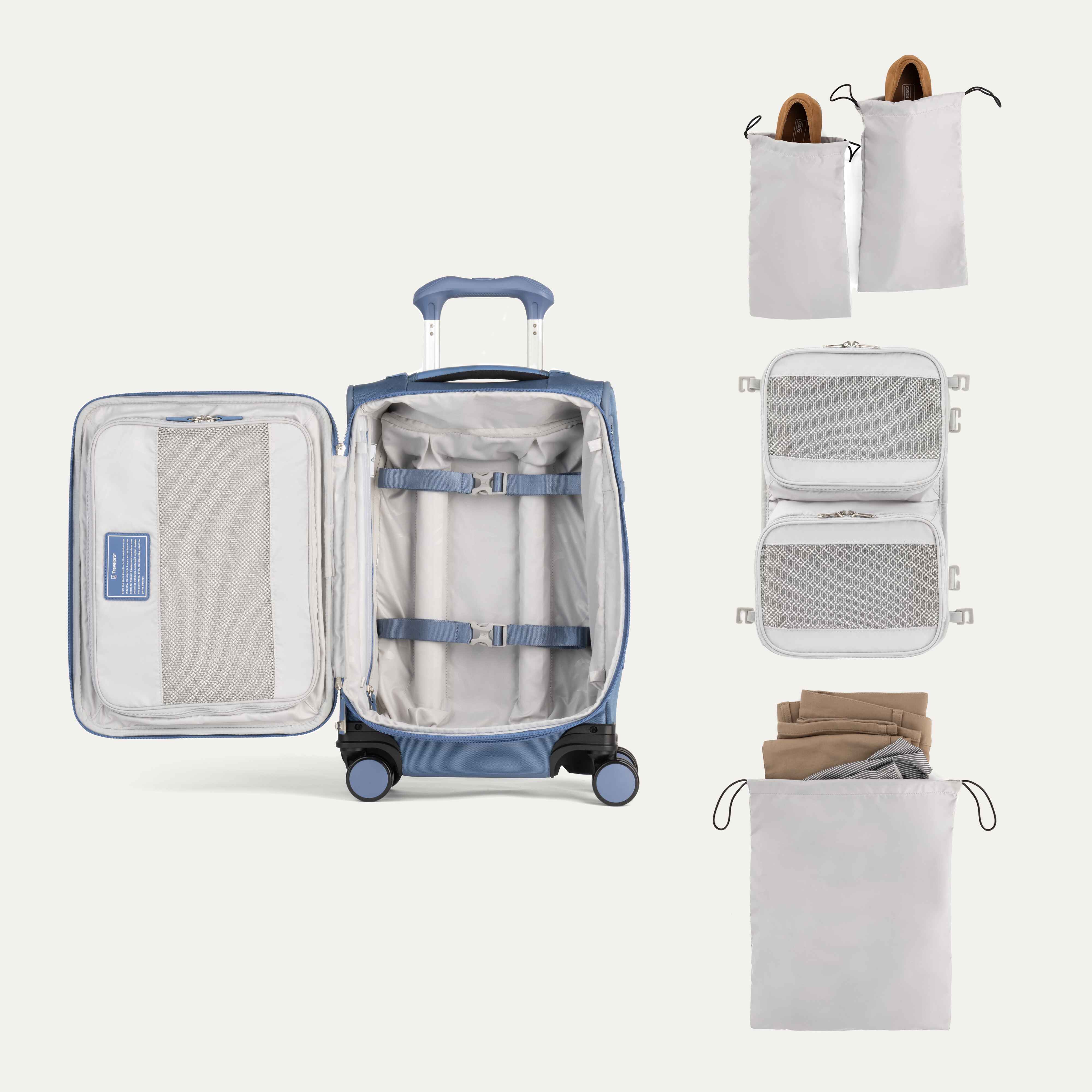VersaPack®+ Compact  Carry-on Spinner- Elemental Blue