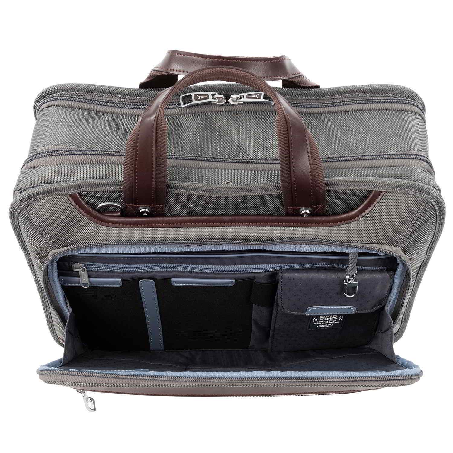 Travelpro Platinum Elite Expandable Business Brief, Vintage Grey
