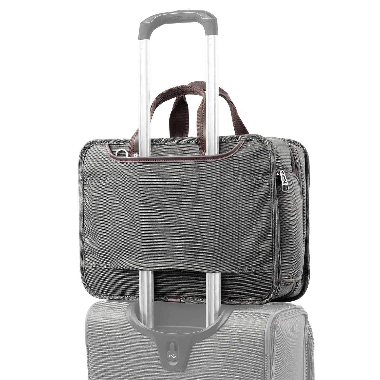 Travelpro Platinum Elite Expandable Business Brief, Vintage Grey