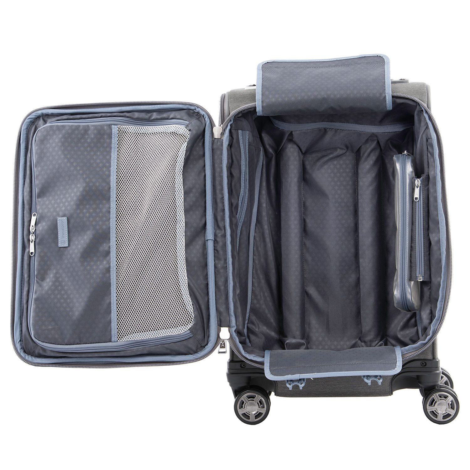 Travelpro Platinum Elite 20” Expandable Business Plus Carry-On Spinner, Vintage Grey