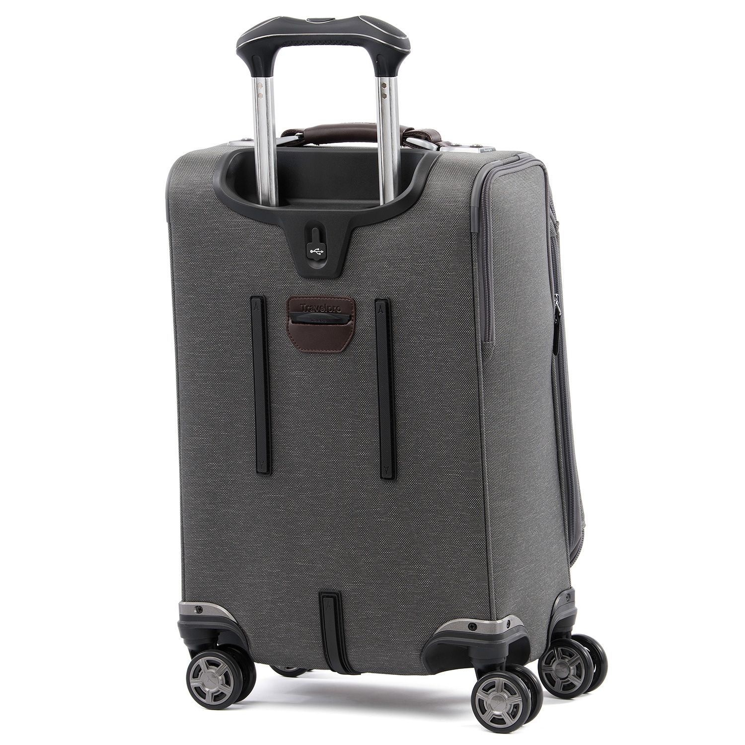 Travelpro Platinum Elite 20” Expandable Business Plus Carry-On Spinner, Vintage Grey